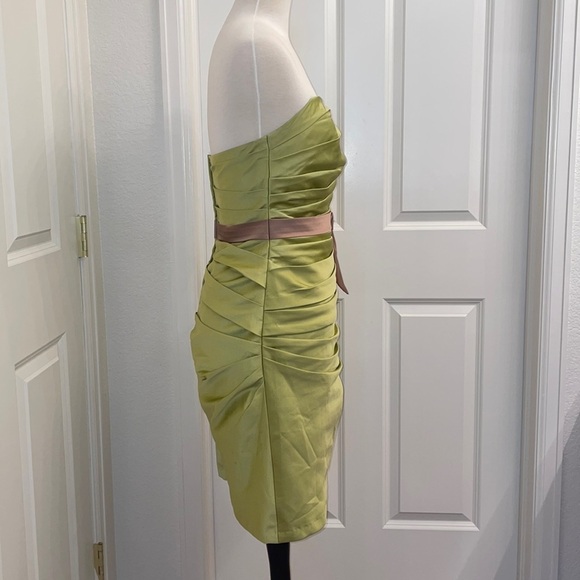 033: ALFRED ANGELO formal rouched mini dress in size S - Picture 5 of 9